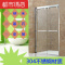 定制淋浴房一字形型304不锈钢整体浴室隔断玻璃门推拉一体式浴屏L形(一定两移)8mm都市诱惑