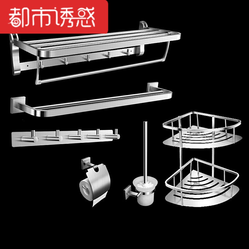 挂件浴巾架毛巾架坚固耐用置物架复古系列墙上手巾浴巾用具防锈用高清大图