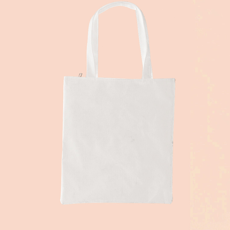 纯白纯黑diy空白帆布包手绘包环保袋创意手提单肩包帆布袋学生包白色