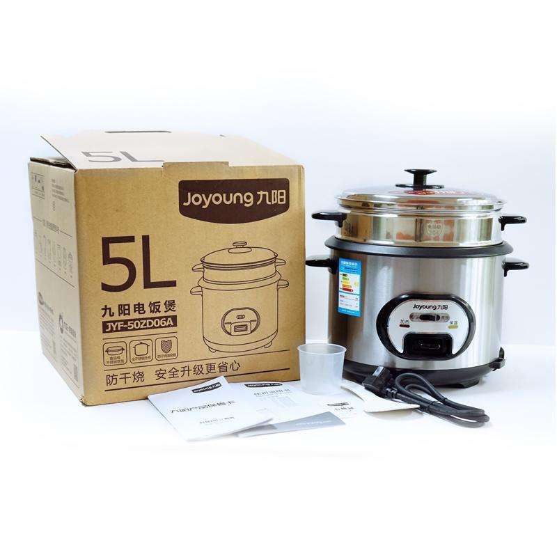 Joyoung九阳JYF-60ZD06A家用大容量电饭煲电饭锅蒸锅不锈钢6L