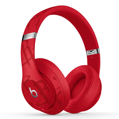 Beats Studio3 Wireless 录音师无线3代 头戴式 蓝牙无线降噪游戏耳机 - NBA联名款-火箭红