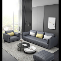 北欧风乳胶三人布艺沙发小户型古达现代简约客厅科技布沙发