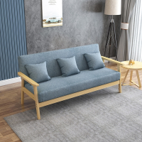 沙发布艺北欧简约现代客厅卧室古达单双人出租房简易小户型*沙发椅