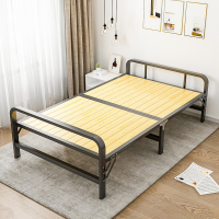 折叠床单人床简易加固双人床古达家用便携躺椅办公室午休午睡1米2小床