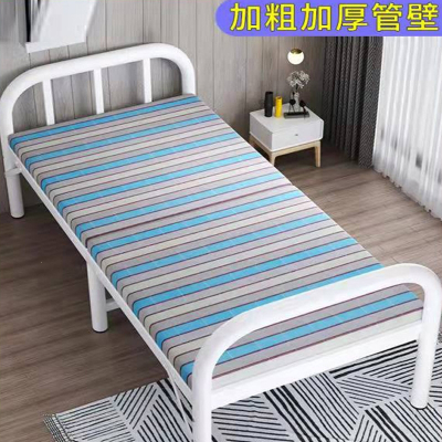 古达折叠床单人便携家用1.2米出租房午睡简易办公室午休硬板铁床