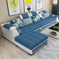 定制科技布艺沙发小户型简约现代家具贵妃布沙发客厅组合乳胶北欧套装