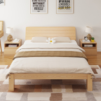 古达床出租房现代简约1.5米双人床1.8经济型家用简易单人床架1.2m