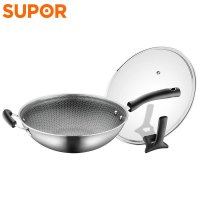 扬州苏泊尔晶钻蜂巢不锈钢炒锅·CC32JA9