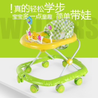 儿童学步车手推车多功能宝宝6-24个月防侧翻可折叠智扣带音乐滑行塑料助步车