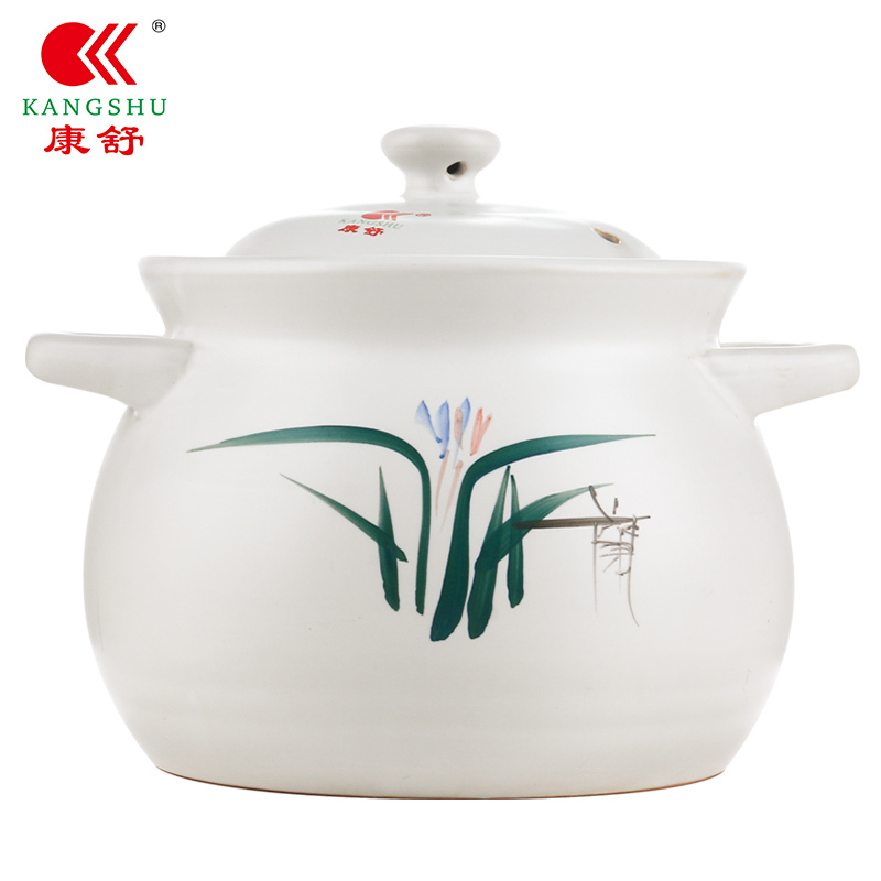 康舒砂锅陶瓷煲33l煲汤熬粥砂锅炖锅35人份视频