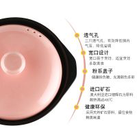 康舒砂锅2.4升（3-4人）粉盖砂锅耐高温明火陶瓷煲土锅熬粥煲汤炖锅砂锅