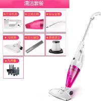 康佳 (KONKA吸尘器家用小型大吸力手持式电脑地毯强力大功率 一机三用 标配+清洁套餐 白粉色