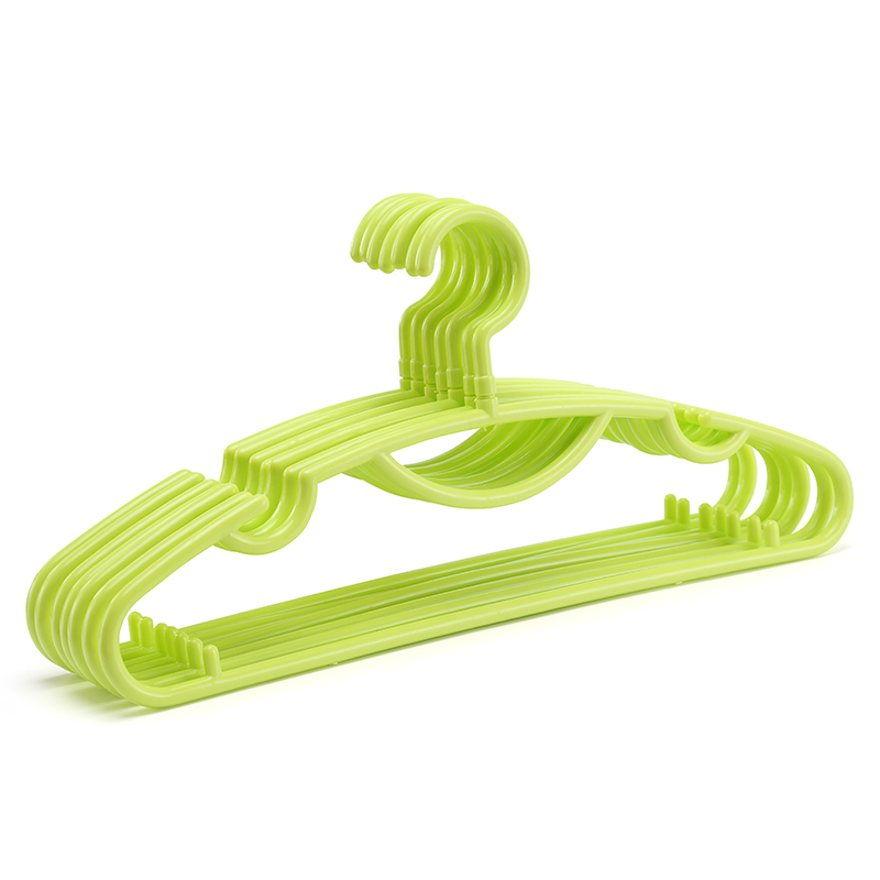 生活谷旋转挂衣架家用成人衣服架塑料晾衣架无痕晾衣架子衣撑衣挂绿色