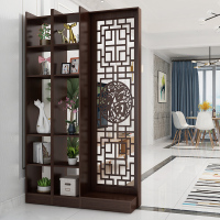 尋木匠入户进新中式玄关柜隔断柜屏风镂空客厅装饰酒柜简约现代小户型