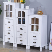 尋木匠地中海酒柜实木立柜北欧卧室斗柜客厅展示置物柜书柜电视柜边柜小