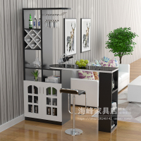 尋木匠家用吧台桌酒柜客厅隔断柜欧式旋转玄关厅柜简约现代小吧台酒柜