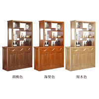 尋木匠小户型实木隔断双面酒柜玄关柜客厅进入户间厅柜鞋柜一体屏风