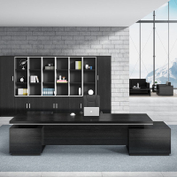 尋木匠老板桌总裁桌大班台办公桌椅组合简约现代经理主管桌办公家具