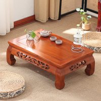 尋木匠简约现代炕桌实木飘窗桌老榆木榻榻米茶几阳台茶桌仿古小方桌矮桌