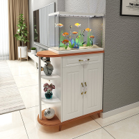 尋木匠进鞋柜双面鞋柜 玄关隔断田园鞋柜 多功能鱼缸客厅玄关柜隔断柜