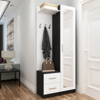 尋木匠鞋柜现代简约厅柜挂衣架客厅隔断玄关柜储物柜衣帽柜带穿衣镜子