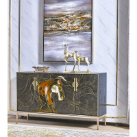 尋木匠玄关柜轻奢后现代进鞋柜欧式客厅隔断餐厅柜别墅走廊装饰储物柜