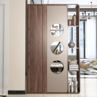 尋木匠北欧隔断柜间厅柜入户玄关柜厅柜双面屏风柜装饰柜客厅实木书架