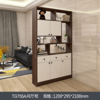 尋木匠屏风隔断柜客厅现代简约餐厅酒柜北欧进鞋柜双面玄关定制间厅柜