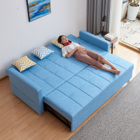 尋木匠多功能沙发床两用坐卧可折叠推拉双人1.8米 小户型客厅北欧布沙发