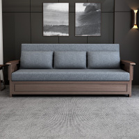 尋木匠可折叠实木沙发床两用双人1.5米多功能客厅小户型1.8网红款伸缩床
