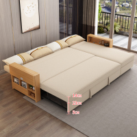 尋木匠沙发床可折叠双人客厅小户型三人位转角多功能沙发实木沙发床两用