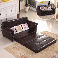 尋木匠美式两用多功能沙发床 双人 三人 真皮沙发床1.8 1.5沙发床可折叠