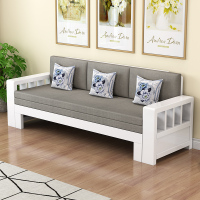 尋木匠实木沙发床两用推拉坐卧两用小户型多功能可折叠沙发床两用三人位