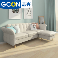 尋木匠北欧简约现代沙发床小户型布艺沙发两用三人客厅家具1012