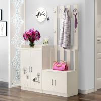 尋木匠多功能鞋帽柜进衣帽柜厅换鞋凳玄关组合简约现代挂衣架鞋柜