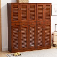 尋木匠鞋柜实木简约现代阳台储物柜经济型家用大容量多层口鞋柜