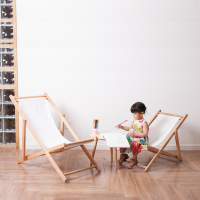 尋木匠折叠椅户外阳台午休椅子榉木躺椅懒人沙发家用休闲椅实木沙滩椅子