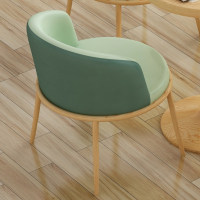 尋木匠靠背椅阳台书房休闲椅升降转椅商务洽谈接待桌椅简约小沙发椅子