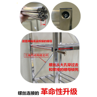 尋木匠不锈钢简易布衣柜全钢架结构钢管加厚加粗加固螺丝组装出租房家用