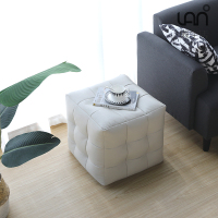 尋木匠北欧沙发凳脚凳创意客厅皮凳子日式榻榻米小户型家用方凳单人矮凳