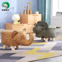 尋木匠实木小凳子时尚换鞋凳创意卡通凳动物凳小牛凳沙发凳家用矮凳