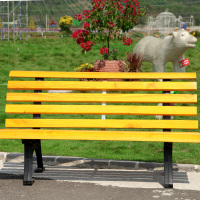 尋木匠户外公园椅子园林休闲椅广场椅防腐实木塑木靠背座椅室外长椅凳子