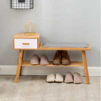 尋木匠换鞋凳坐式鞋柜家用玄关卧室床尾凳子简约现代口储物北欧穿鞋凳