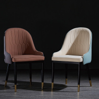 尋木匠北欧轻奢餐椅家用靠背椅现代简约欧式椅子售楼处洽谈桌椅沙发椅