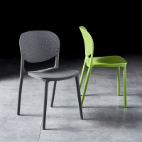 尋木匠时尚简约餐椅休闲塑料椅子欧式家用成人靠背椅凳现公创意椅子