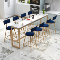 尋木匠北欧大理石简约吧台桌椅组合高脚桌酒吧轻奢ins网红酒吧吧台桌椅