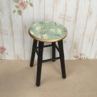 尋木匠欧式餐桌椅 韩式田园实木圆凳 美式餐椅 餐凳 电脑凳 凳46厘米高