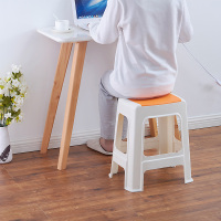 尋木匠现代塑料凳子成人加厚家用高凳餐桌凳方凳胶登客厅高板凳椅子