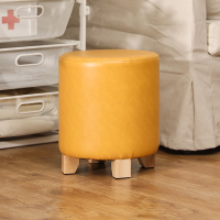 尋木匠茶几小凳子家用客厅实木板凳北欧圆皮凳口换鞋凳创意小矮凳
