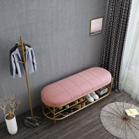 尋木匠轻奢换鞋凳家用口北欧试鞋凳商场服装店穿鞋凳子长条沙发床尾凳